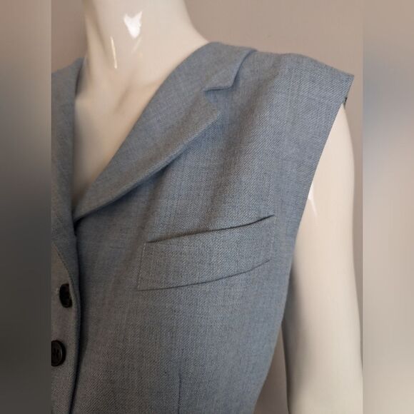 Vintage Mondi Wool Vest – Made in Germany – Adjustable Back – US 6/8 - Picture 6 of 10